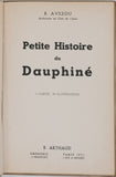 AVEZOU Robert "Petite Histoire du Dauphiné"