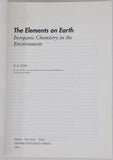 COX, Paul Anthony "The Elements on Earth - Inorganic Chemistry in the Environment"