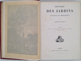 MANGIN Arthur "Histoire des jardins anciens et modernes" relié à la suite DEPELCHIN Fernand "Les forêts de la France"