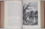 MANGIN Arthur "Histoire des jardins anciens et modernes" relié à la suite DEPELCHIN Fernand "Les forêts de la France"