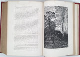 MANGIN Arthur "Histoire des jardins anciens et modernes" relié à la suite DEPELCHIN Fernand "Les forêts de la France"