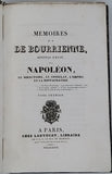 Louis Antoine FAUVELET dit DE BOURRIENNE "MÉMOIRES DE M. DE BOURRIENNE MINISTRE D’ÉTAT SUR NAPOLÉON, LE DIRECTOIRE, LE CONSULAT, L'EMPIRE ET LA RESTAURATION