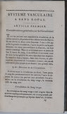 BICHAT Xavier "ANATOMIE GENERALE APPLIQUEE A LA PHYSIOLOGIE ET A LA MEDECINE - PREMIÈRE PARTIE"