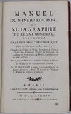 BERGMAN Torbern "MANUEL DU MINÉRALOGISTE OU SCIAGRAPHIE DU RÈGNE MINÉRAL DISTRIBUÉ D'APRÈS L'ANALYSE CHIMIQUE..."