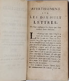 PASCAL Blaise "LES PROVINCIALES OU LETTRES ÉCRITES PAR LOUIS DE MONTALTE A UN PROVINCIAL DE SES AMIS ET AUX RR. PP. JESUITES Huitième édition, dans laquelle on a ajouté la Lettre d'un Avocat du Parlement à un de ses Amis"