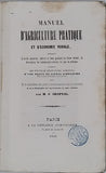 CHAPTAL O. "Manuel d'Agriculture pratique et d'économie rurale, contenant l'art de conserver, cultiver et faire produire les biens ruraux ; ..."