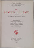 COUTIERE Henri "Le Monde Vivant - Histoire Naturelle Illustrée" 4 volumes
