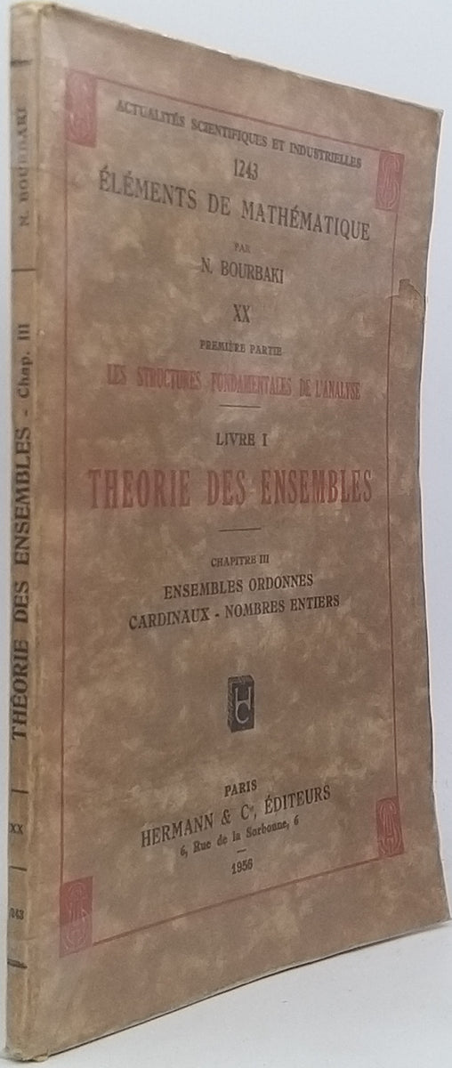 THÉORIE DES ENSEMBLES N. Bourbaki Éléments de mathématique - Wikipedia