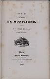 MONTAIGNE Michel Eyquem de "Essais de Michel de Montaigne"
