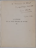 OBERTY Luce "La légende de la Tour penchée de Soyons - Pièce en trois actes, en prose"