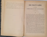 BOUILLET Marie-Nicolas  "Dictionnaire universel d'Histoire et de Géographie contenant : 1° L'histoire proprement dite 2° La biographie universelle 3° La mythologie 4° La géographie ancienne et moderne Refondu sous la direction de L.-G. Gourraigne"