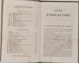 JOANNE Adolphe "Géographie du département d'Indre et Loire"