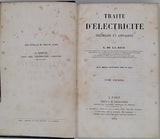 DE LA RIVE Auguste "Traité d'électricité théorique et appliquée"