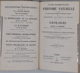 BEUDANT François-Sulpice "Cours élémentaire d'histoire naturelle à l'usage des lycées collèges, séminaires et maisons d'éducation : Minéralogie et Géologie"
