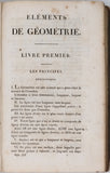 LEGENDRE Adrien-Marie "ELEMENTS DE GEOMETRIE AVEC DES NOTES"