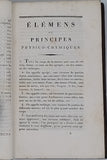 BRISSON Mathurin Jacques "ÉLÉMENS OU PRINCIPES PHYSICO-CHYMIQUES DESTINÉS À SERVIR DE SUITE AUX PRINCIPES DE PHYSIQUES à l'usage des Ecoles Centrales"