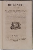 THIEBAUT-DE-BERNEAUD Arsenne "DU GENÊT CONSIDÉRÉ SOUS LE RAPPORT DE SES DIFFÉRENTES ESPÈCES, DE SES PROPRIÉTÉS ET DES AVANTAGES QU'IL OFFRE A L'AGRICULTURE ET A L'ÉCONOMIE DOMESTIQUE"