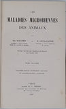 NOCARD Edmond, LECLAINCHE Emmanuel "LES MALADIES MICROBIENNES DES ANIMAUX"