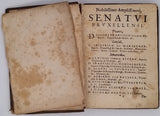 JOCQUET Joannes, DE HULLEGARDE Paulus, FABRI Ludovicus, DE LAU Joannes "PHARMACOPOEIA BRUXELLENSIS : JUSSU AMPLISSIMI SENATUS EDITA"