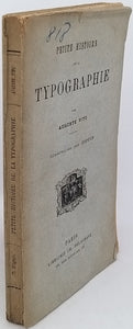 VITU Auguste "Histoire de la typographie"