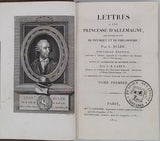 EULER Leonhard "Lettres à une princesse d'Allemagne, sur divers sujets de physique et de philosophie. Nouvelle édition, Conforme à l'édition originale de l'Académie des Sciences de St Petersburg" [2 Volumes]