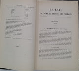 LINDET Léon "Principes de l'Industrie laitière - Le lait, la crème, le beurre, les fromages"