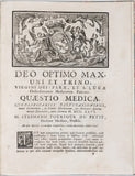 GEOFFROY Étienne-Louis [Thèse quodlibétaire] "Quæstio medica, quod libetariis disputationibus, manè discutienda in Scholis Medicorum, ... M. Stephano Pourfour du Petit ... Præside. An pro diversis à conceptu temporibus, varia nutritionis Foetûs via ?"