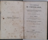 IMBERT Jean Baptiste "Cours Élémentaire de Fortification, précédé de considérations sur la manière d'envisager l'étude de cette Science dans ses rapports avec la Tactique et la Stratégie, ..."