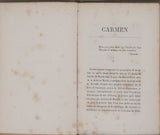 MÉRIMÉE Prosper "Nouvelles : Carmen - Arsène Guillot - L'Abbé Aubain - La Dame de Pique - Les Bohémiens - Le Hussard - Nicolas Gogol"