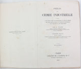 PAYEN Anselme "Précis de chimie industrielle. A l'usage des écoles d'arts et manufactures et d'arts et métiers, des écoles préparatoires aux professions industrielles, des fabricants et des agriculteurs" [Planches seules]