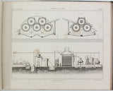 PAYEN Anselme "Précis de chimie industrielle. A l'usage des écoles d'arts et manufactures et d'arts et métiers, des écoles préparatoires aux professions industrielles, des fabricants et des agriculteurs" [Planches seules]