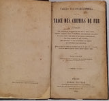 GAUNIN Jules "Tables trigonométriques pour le tracé des chemins de fer exprimant les longueurs naturelles des sinus, sinus verse, cosinus, cosinus verse, tangentes, cotangentes, sécantes et cosécantes ; des arcs et de leurs compléments ; ..."