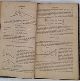 GAUNIN Jules "Tables trigonométriques pour le tracé des chemins de fer exprimant les longueurs naturelles des sinus, sinus verse, cosinus, cosinus verse, tangentes, cotangentes, sécantes et cosécantes ; des arcs et de leurs compléments ; ..."