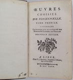 FONTENELLE Bernard le Bouyer de "Œuvres choisies - Nouvelle édition" [2 Volumes]