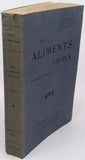 MARTINET Alfred "Les aliments usuels, Composition - Préparation"