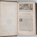 NOAILLES Louis-Antoine [Cardinal de] [Commanditaire du contenu] "Heures imprimées par l'ordre de Monseigneur le Cardinal de Noailles, Archevesque de Paris, à l'usage de son diocèse"