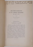 DIANOUS Jean de "Les juifs d’Avignon et du Comtat Venaissin de 1490 à 1790" [Résumé de thèse]