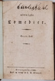 HOLBERG Ludvig "Holbergs udvalgte comedier" [2 volumes]