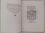 [GUIGUE Georges éditeur] "La magnificence de la superbe et triumphante entrée de la noble & antique Cité de Lyon faite au Trèschrestien Roy de France Henri deuxiesme de ce Nom" [Reprint]