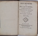 [Anonyme] [de LIGNAC Louis-François] "De l'homme et de la femme, considérés physiquement dans l'état du mariage" [2 volumes]