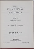 INGHAM Herbert S., SHEPARD Arthur Prescott "Metco - Flame Spray Handbook, Volume III, Plasma Flame Process"