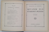 du GENESTOUX Magdeleine "Quand ils étaient petits - Illustrations de Henry Morin"