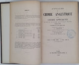 [Collectif] [Direction CRINON Calixte, ROCQUES Xavier secrétaire de rédaction] "Annales de Chimie analytique et de Chimie appliquée et Revue de Chimie analytique réunies - 31ème année, 2ème série, Tome VIII"