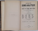 [Collectif] [Direction CRINON Calixte, ROCQUES Xavier secrétaire de rédaction] "Annales de Chimie analytique et de Chimie appliquée à l'Industrie, à l'Agriculture, ... et Revue de Chimie analytique réunies, ... - Quatrième année, Tome Quatrième"