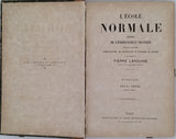 [Collectif] [LAROUSSE Pierre, Direction] "L'École Normale - Journal de l'enseignement pratique, Rédigé par une Société d'Instituteurs, de Professeurs et d'Hommes de Lettres - Septième volume 1861-1862, deuxième semestre"