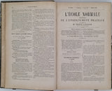 [Collectif] [LAROUSSE Pierre, Direction] "L'École Normale - Journal de l'enseignement pratique, Rédigé par une Société d'Instituteurs, de Professeurs et d'Hommes de Lettres - Septième volume 1861-1862, deuxième semestre"