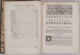 SWIETEN Gerard van "Gerardi Van Swieten Med. Doct. Commentaria in Hermanni Boerhaave Aphorismos, de cognoscendis et curandis morbis. Editio tertia Parisiensis" [4 volumes sur 5]