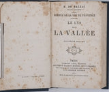 BALZAC Honoré de "Le lys dans la vallée - Scènes de la vie de Province"