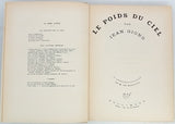 GIONO Jean "Le poids du ciel - Avec 32 astrophotographies de M. de Kerolyr"