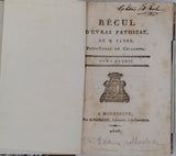 FABRE Jean-Baptiste Castor "Récul d'uvras patoizas de M. Fabre, Priou-Curat de Cellanova" [2 Tomes reliés à la suite dans un volume]